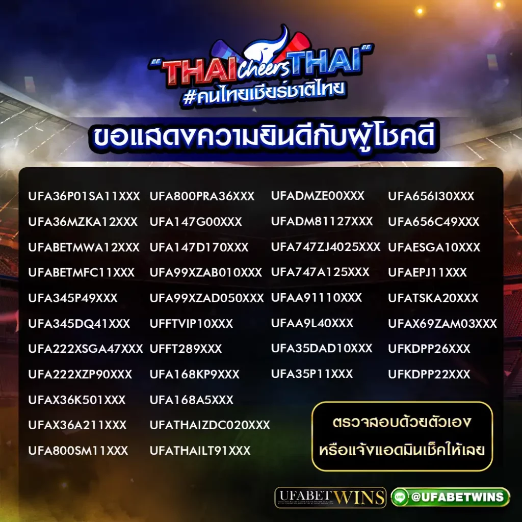 รายชื่อผู้โชคดี