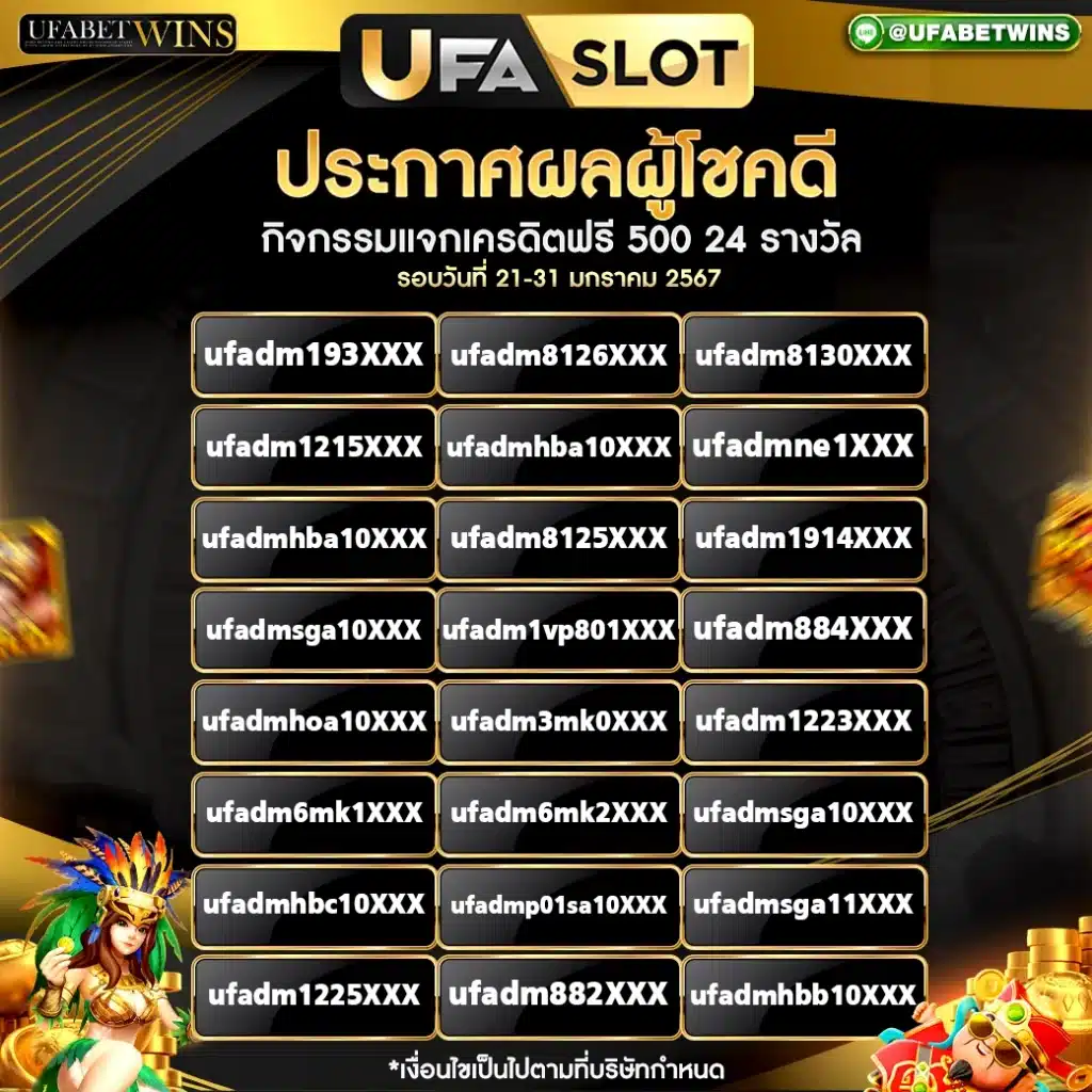 รายชื่อผู้โชคดี